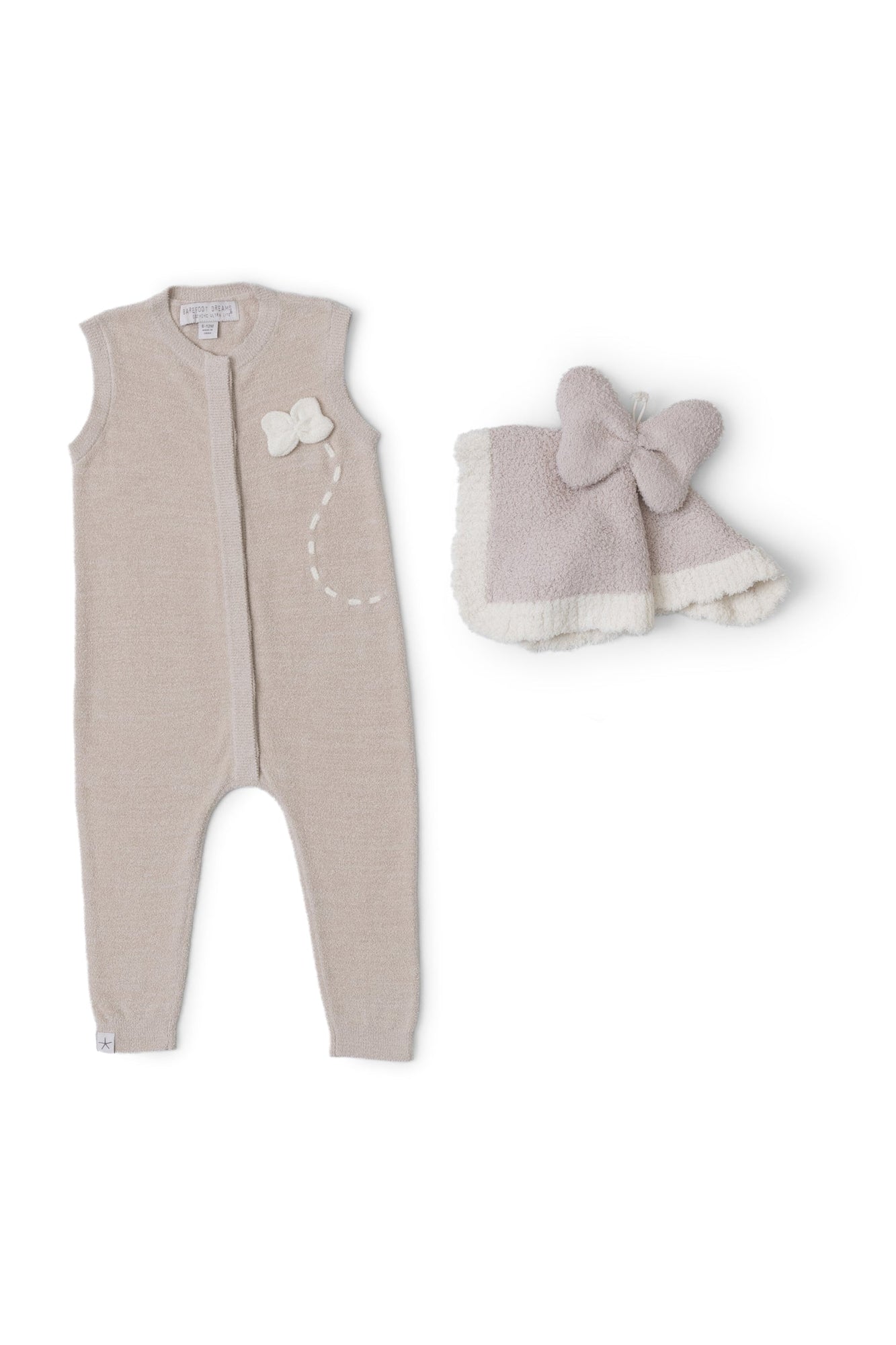 Baby | Cozychic Ultra Lite Butterfly Onesie Set | Stone
