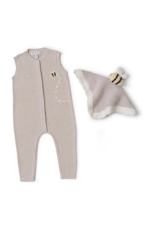 Baby | Cozychic Ultra Lite Bee Onesie Set | Stone