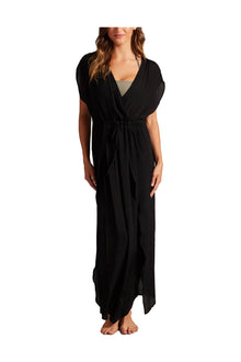 Womens | Tulip Hem Maxi Dress | Black Sea