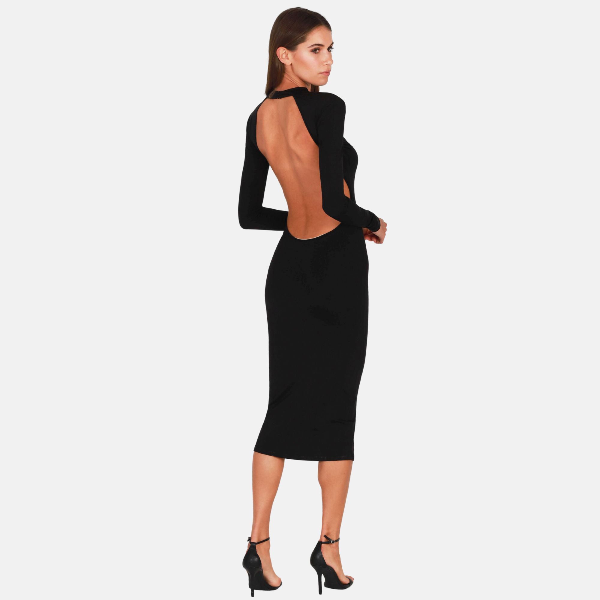 OW Collection Becca Dress | Black Caviar