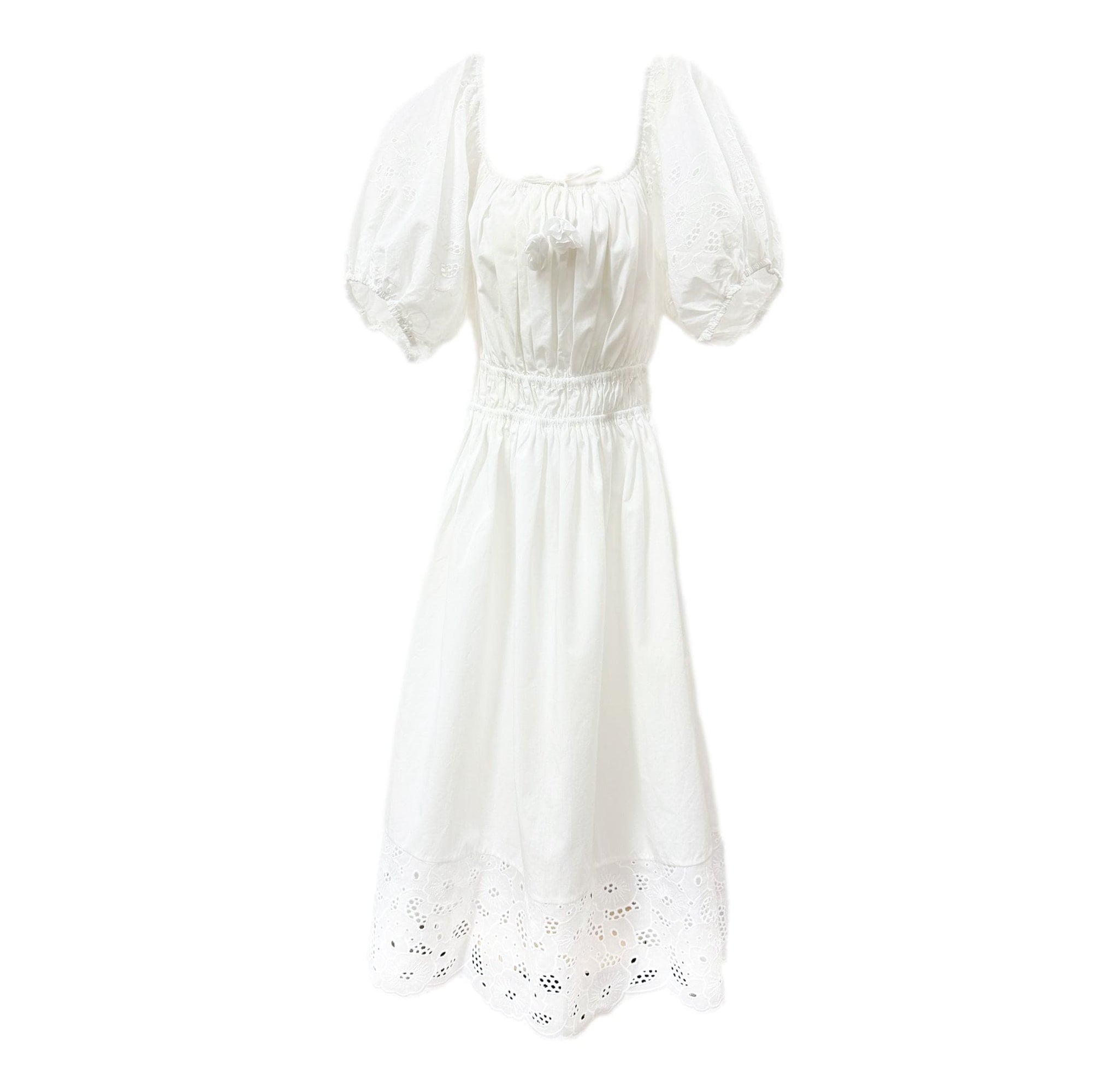 Women | Blanca Cotton Mom Dress | White