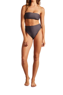 Womens | High Waist Bikini Bottom | Carbonite