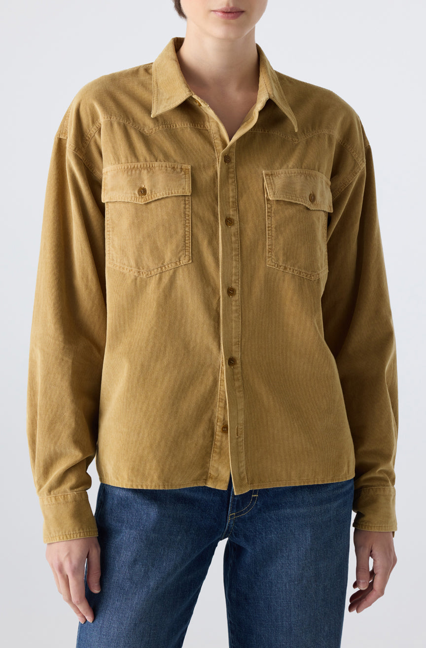 AMO Denim | Jenn Shirt in Cumin
