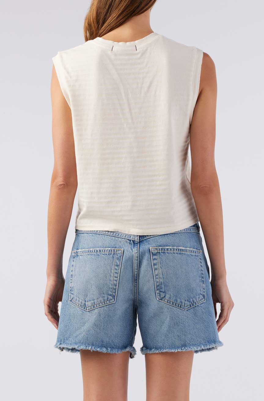 AMO Denim | Sleeveless Babe Tee in Natural
