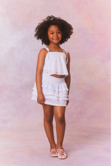 Girls Billie Cotton Stripe Skirt | Vintage Voyage