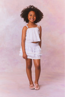 Girls Billie Cotton Stripe Skirt | Vintage Voyage