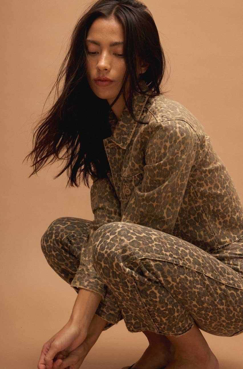AMO Denim | Carly Jacket in Leopard