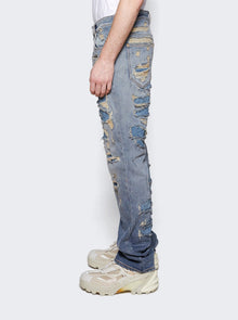 Men | Givenchy | Jeans In Rip And Repair Denim | Light Blue