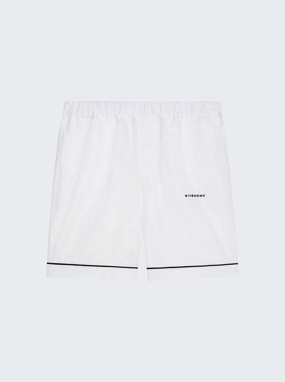 Men | Givenchy | Fluid Linen Shorts | Optic White