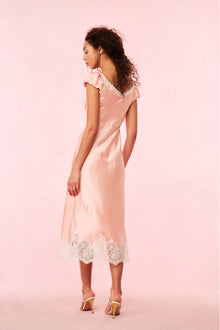Brinkley Satin Midi Dress | Vintage Nude