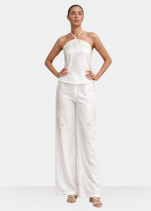Naomi Pant | Off White Embroidery