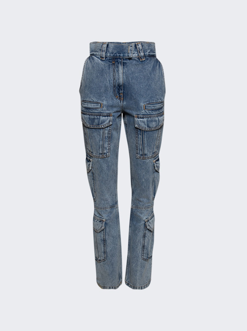 Women | Givenchy | Cargo Boot Cut Jeans | Light Blue
