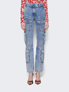 Women | Givenchy | Cargo Boot Cut Jeans | Light Blue
