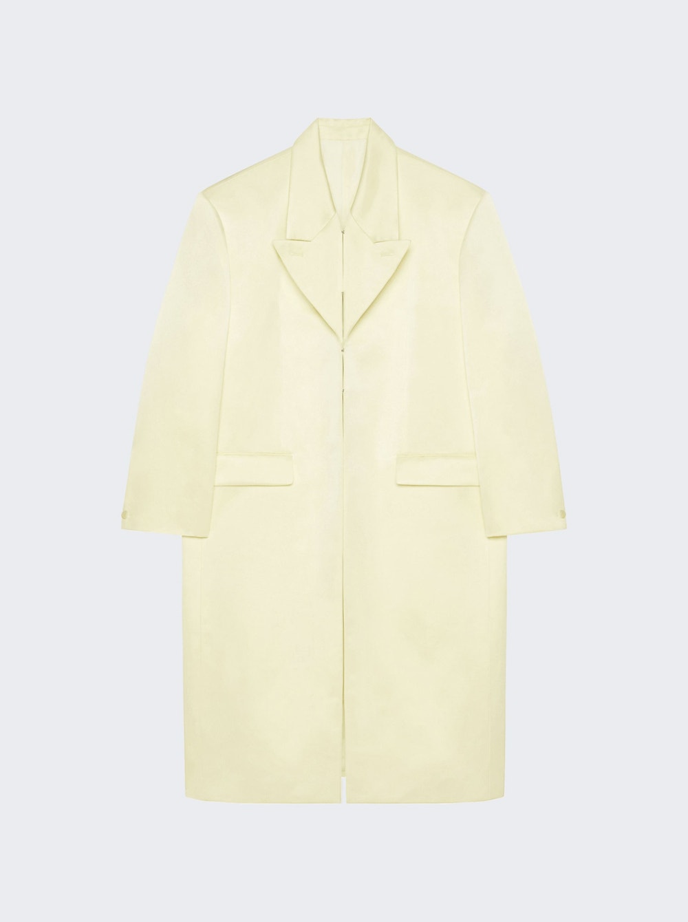 Women | Givenchy | Silk Satin Duchesse Coat Butter | Beige