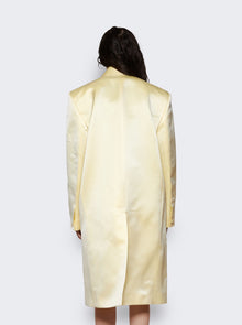 Women | Givenchy | Silk Satin Duchesse Coat Butter | Beige