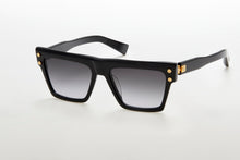 Unisex | B - V Sunglass | Black - Gold | Dark Grey Gradient