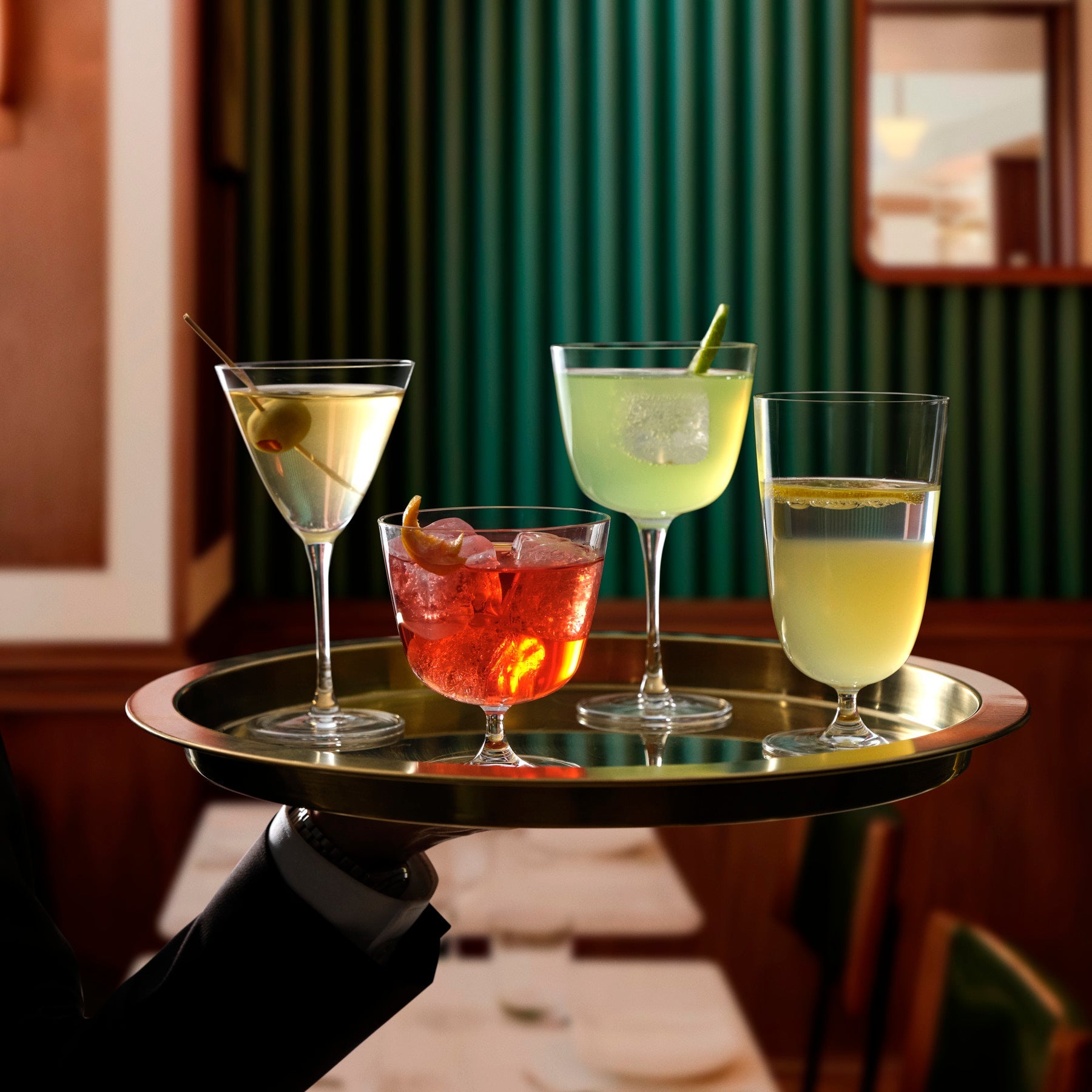 Bar/Giani Cocktail Glass - Long | Clear Crystal | Set of 4