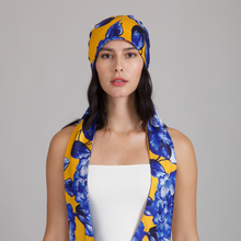 Gigi Papaya Headscarf | Cobalt