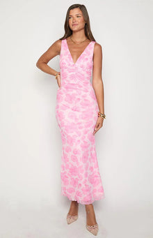 Beck Floral Maxi Dress | Pink