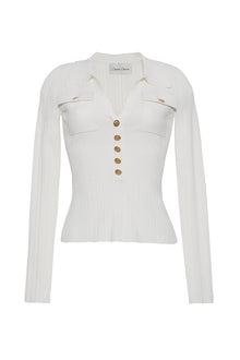 Belleport Top | Ivory | Ivory