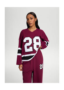Better League Hockey Jersey | Burgundy