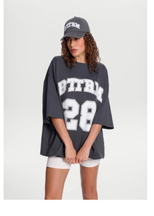 Better League Oversized Tee | Charcoal