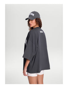 Better League Oversized Tee | Charcoal