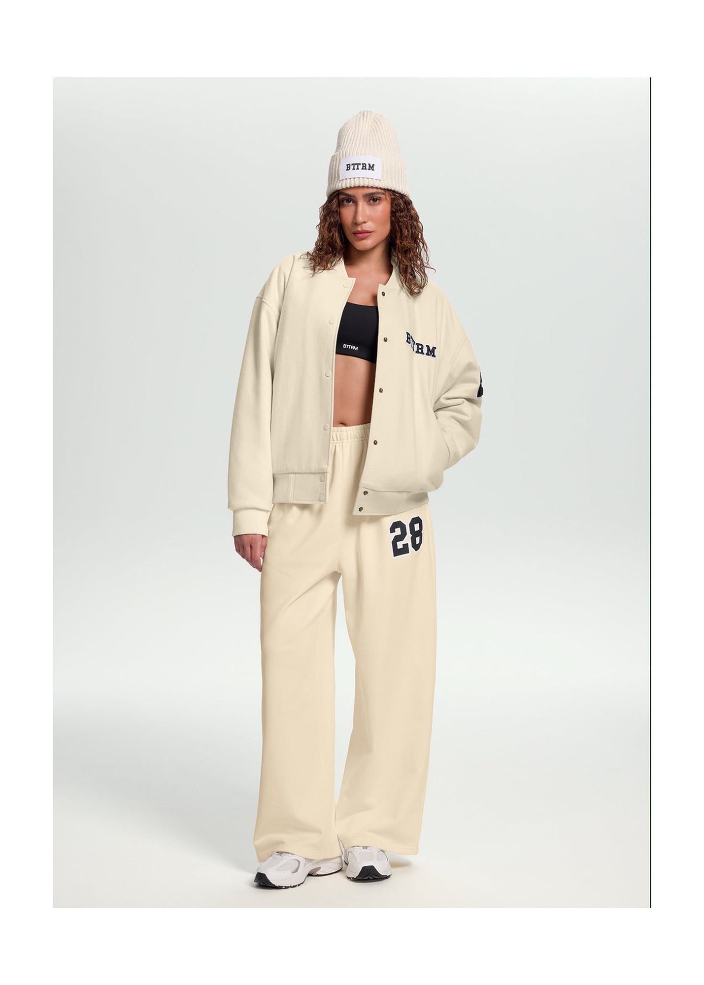 Better League Varsity Jacket | Creamy White