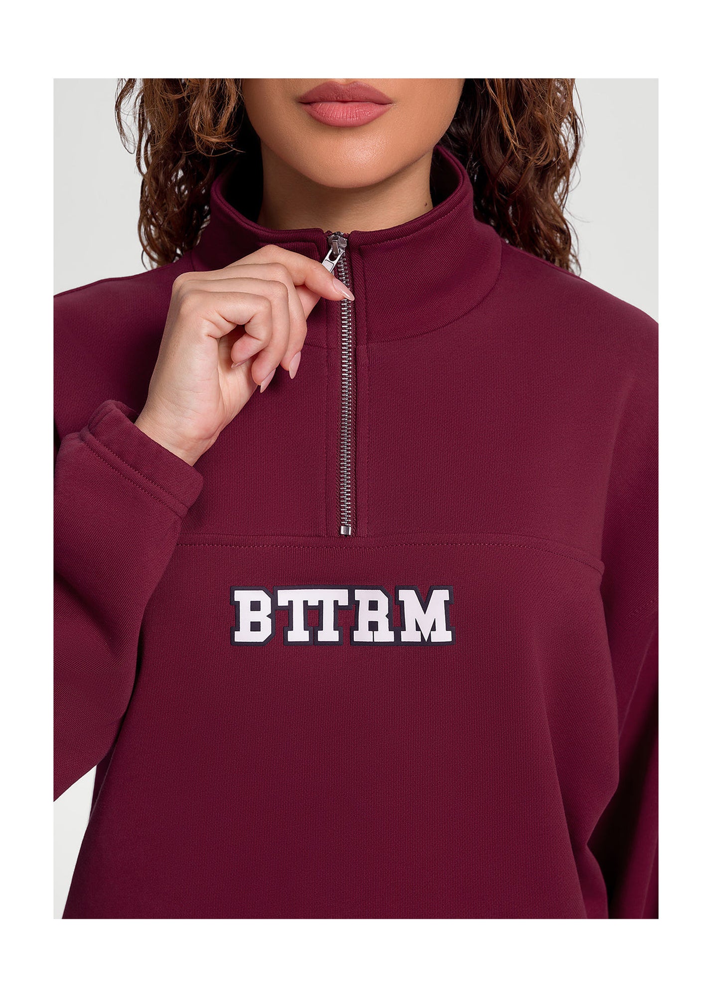 Better League Zip Sweatshirt | Burgundy