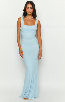 Beverley Mesh Maxi Dress | Baby Blue