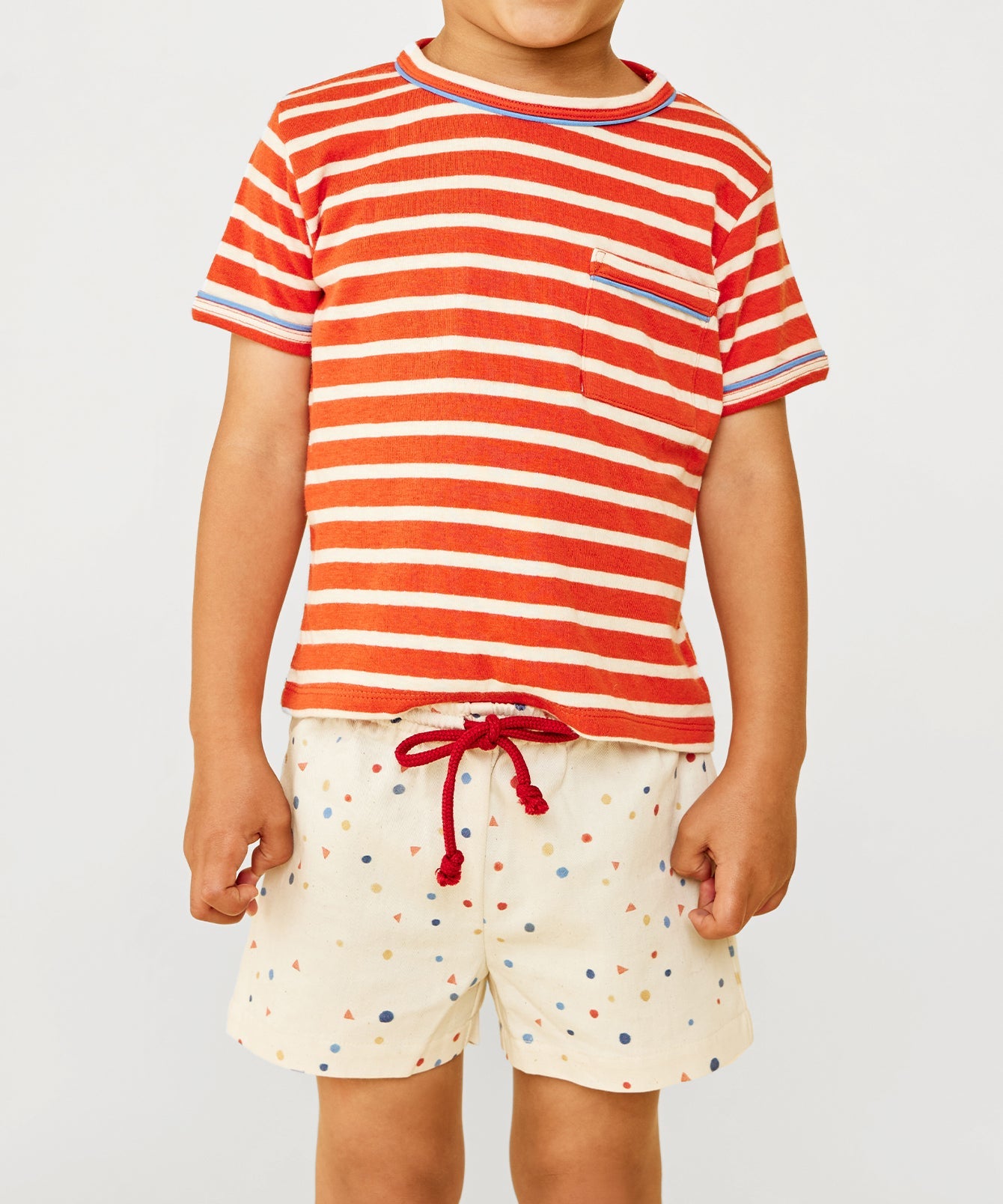 Kids Unisex | Bingo Short | Red/Neutral/Multi