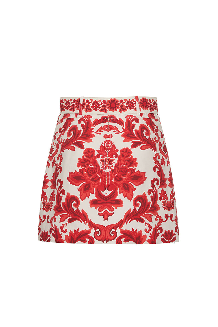 Blaze Mini Skirt | Fiore Red