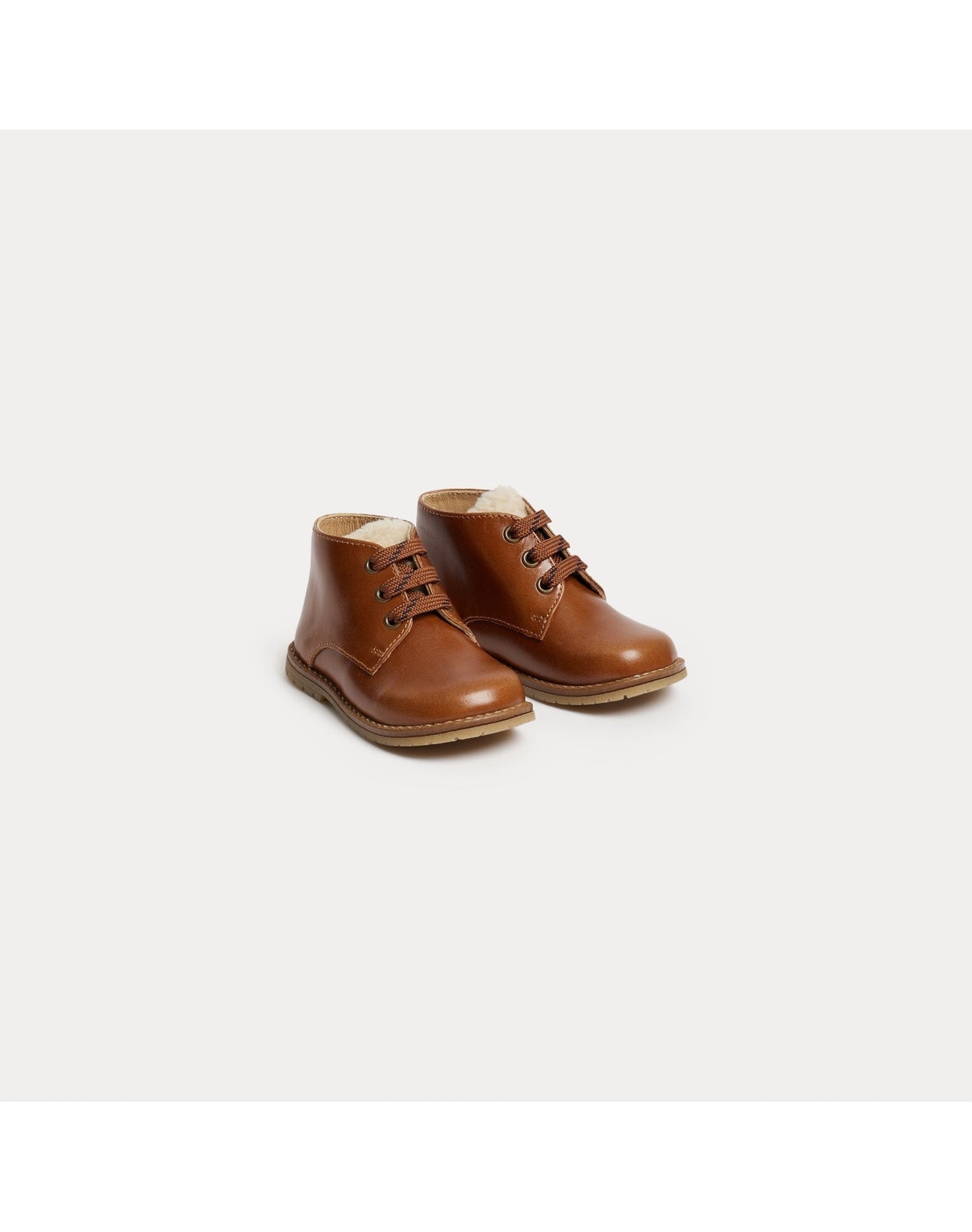 Boys | Litwood First Steps Derby Shoes | Cocoa