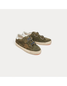 Boys | Star Bonpoint X Golden Goose Low-Top Sneakers | 33-34 | Dark Khaki