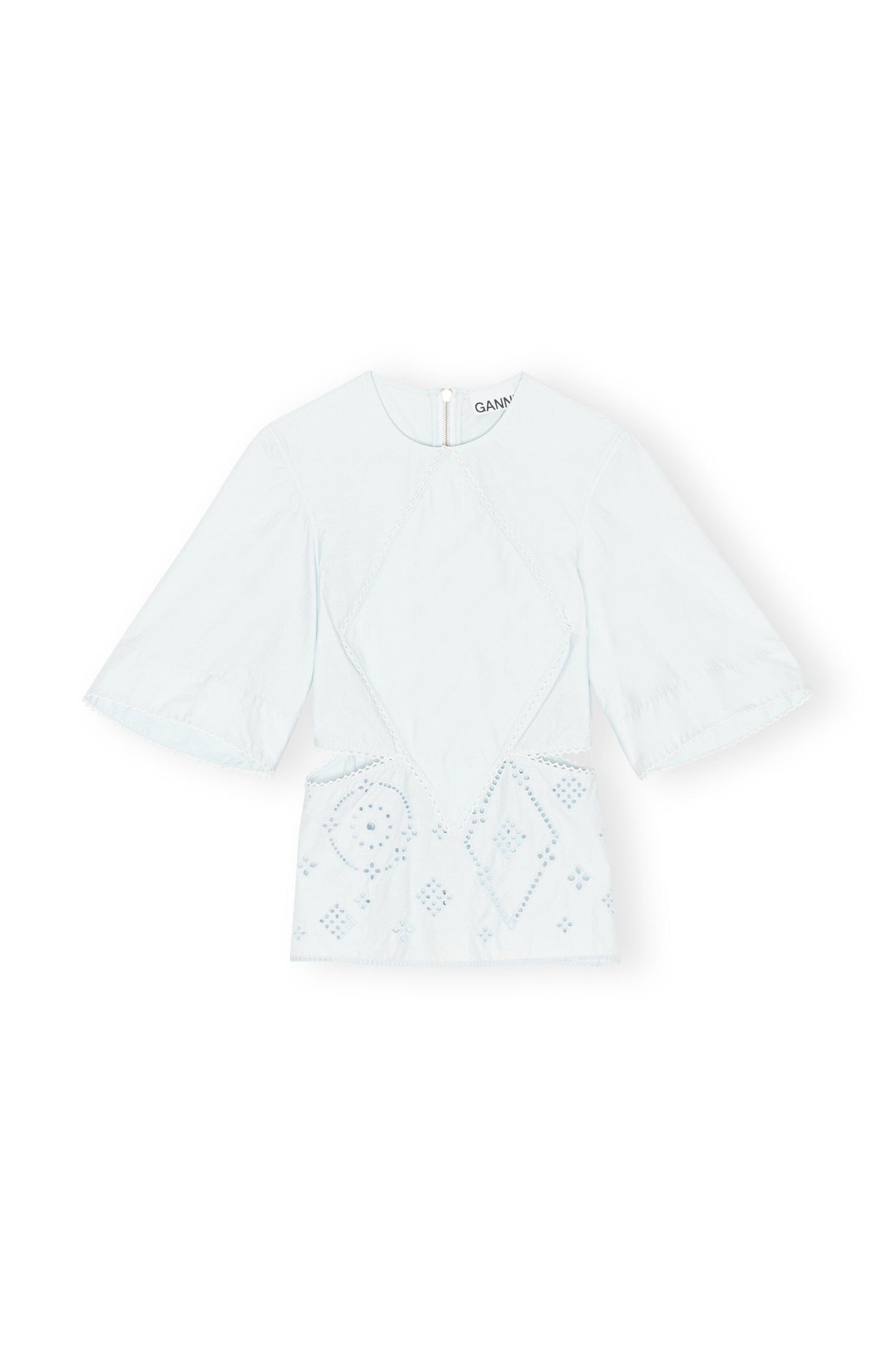 Broderie Anglaise Blouse | Illusion Blue