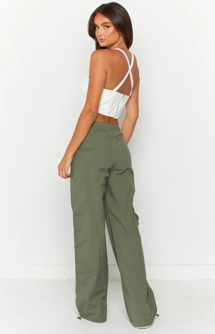Bronx Drawcord Cargo Pants | Khaki