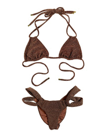 Delphin Tango | Brown Glitter