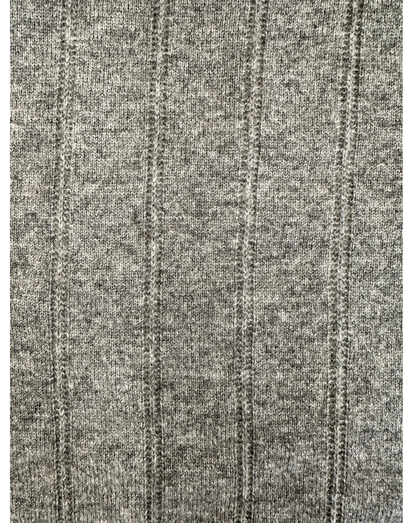 Bruno Magli | Women | Cashmere Blend L/S Wide Rib Mock Nk Sweater | Grey