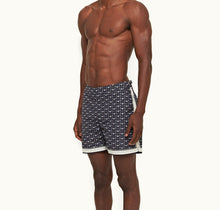 Bulldog Bandana Mid-Length Swim Shorts | Dark Sapphire/Sea Mist