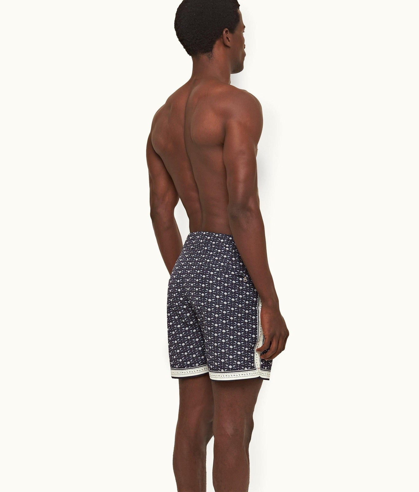 Bulldog Bandana Mid-Length Swim Shorts | Dark Sapphire/Sea Mist