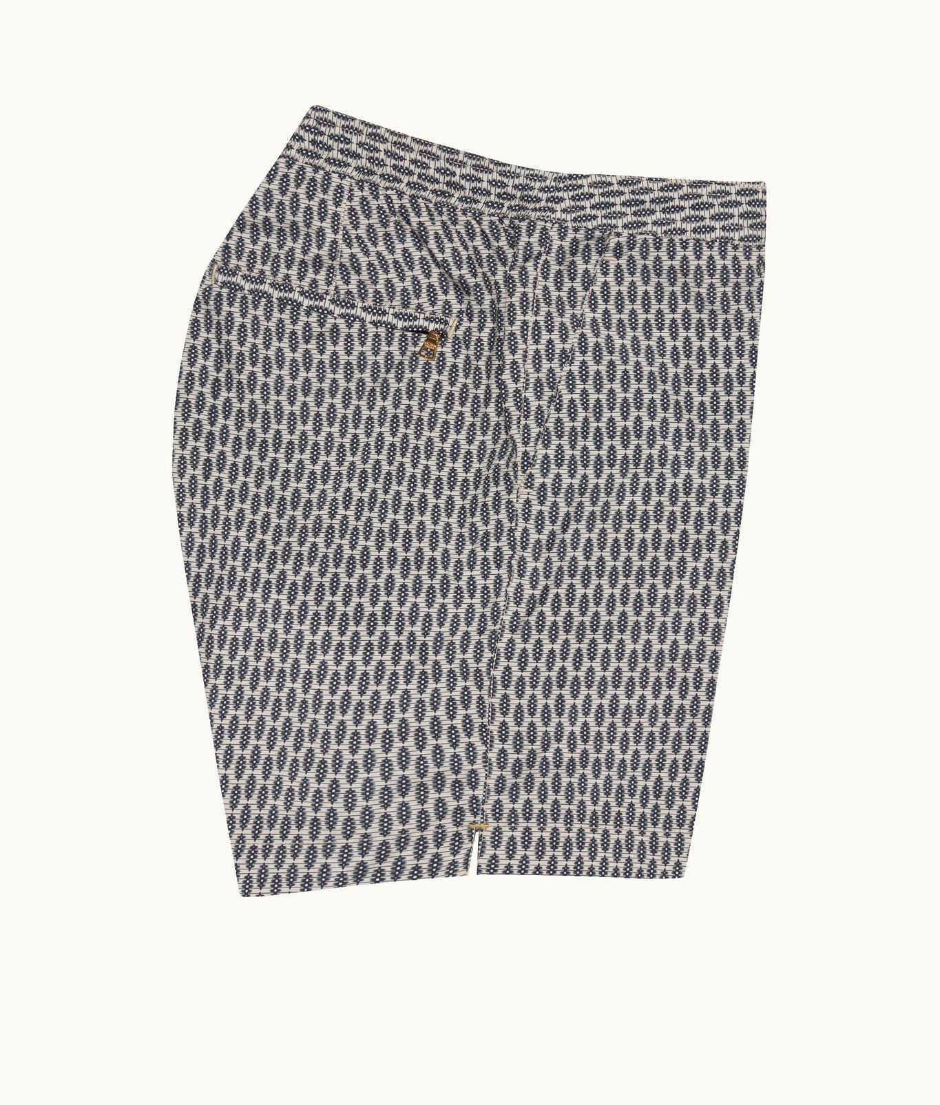 Bulldog Drawcord Perez Print Mid-Length Drawcord Swim Shorts | Chai