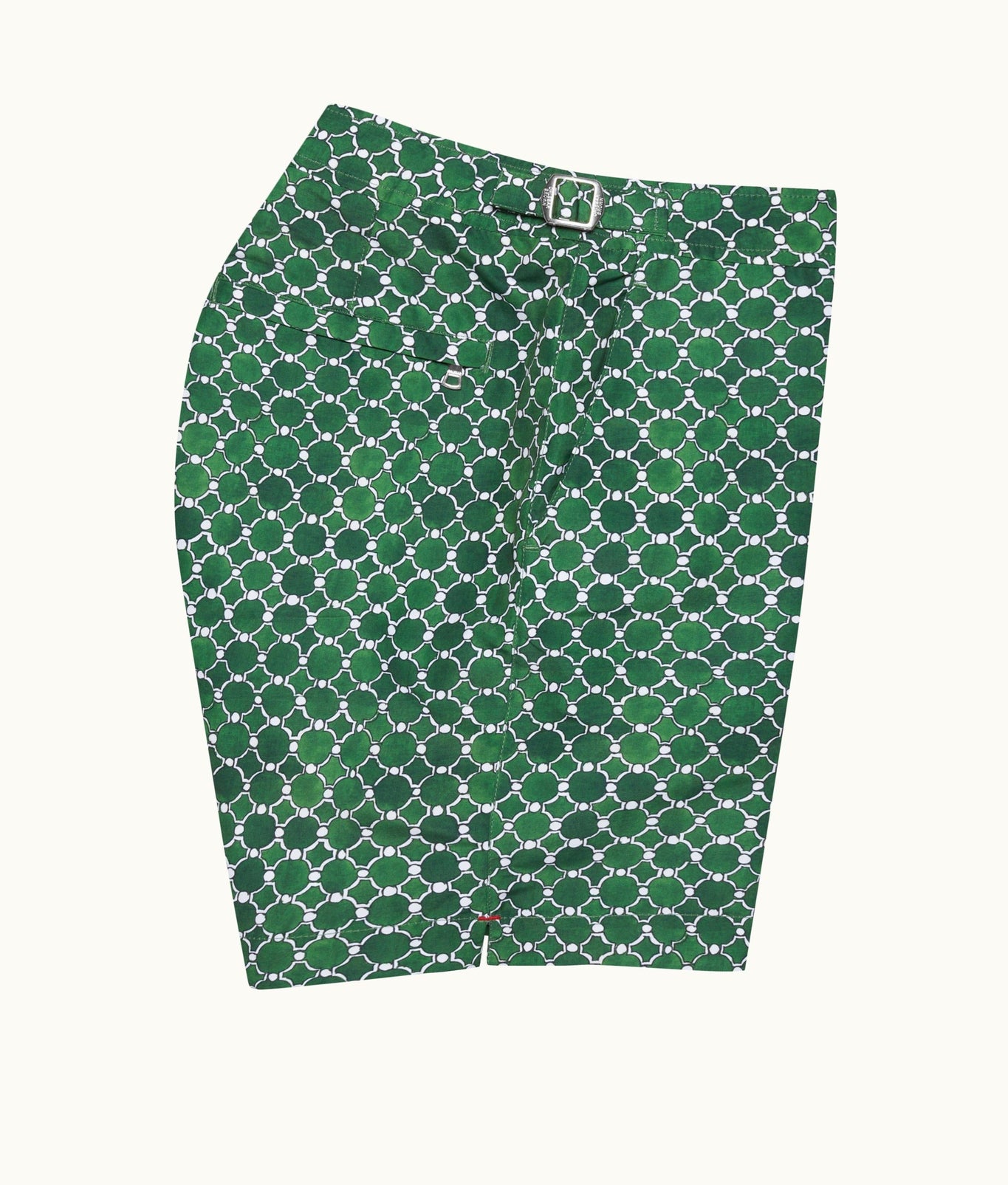 Bulldog Geometric Tile Mid-Length Swim Shorts | Coastal Garden