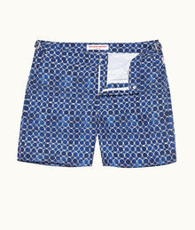 Bulldog Geometric Tile Mid-Length Swim Shorts | Tidal