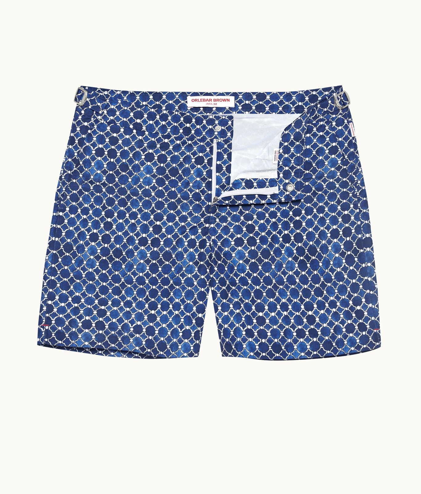 Bulldog Geometric Tile Mid-Length Swim Shorts | Tidal