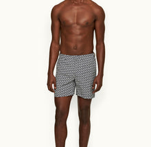Bulldog Lacuna Jacquard Mid-Length Swim Shorts | Midnight Navy