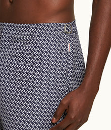 Bulldog Orbit Mid-Length Swim Shorts | Midnight Navy