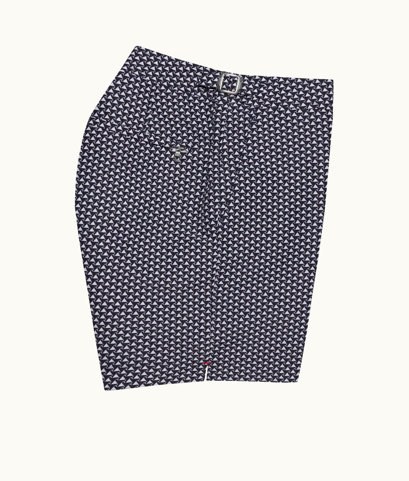 Bulldog Pax Print Mid-Length Swim Shorts | Night Iris