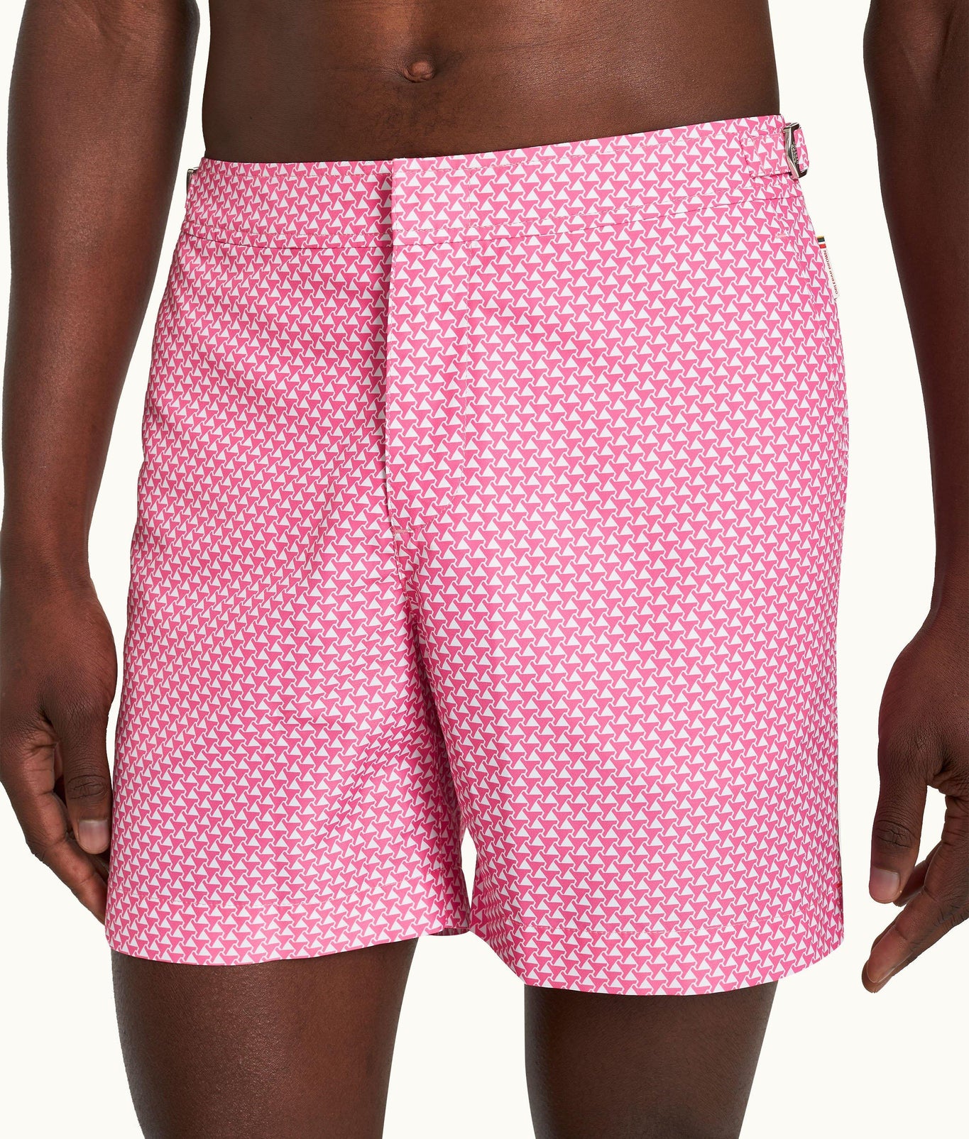 Bulldog Pax Print Mid-Length Swim Shorts Woven | Wham