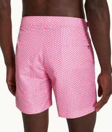 Bulldog Pax Print Mid-Length Swim Shorts Woven | Wham