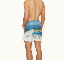 Bulldog Photographic Print Mid-Length Swim Shorts Woven | Pacifico